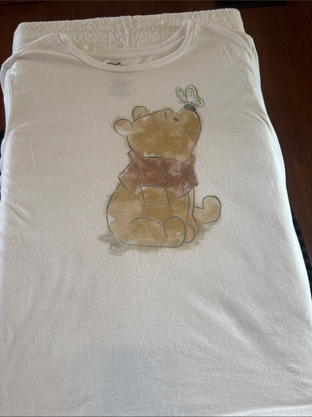 Disney White Kids Short Sleeve Tee with Winnie the Pooh Graphic